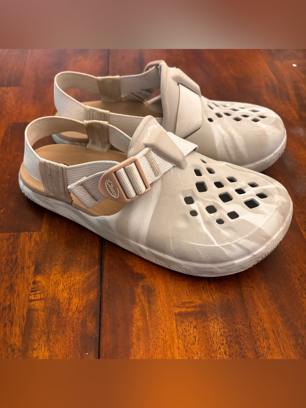 Chaco Chillos Women’s Beige/Taupe Slingback Water-Ready Sandal 8 EUC